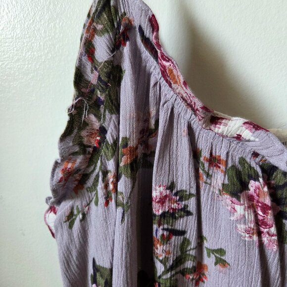 EUC NATURAL LIFE FLORAL LILAC TANK DRESS SIZE M - Picture 8 of 16